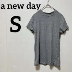 ✨️️海外古着✨️a new day【S】グレー Tシャツ シンプル