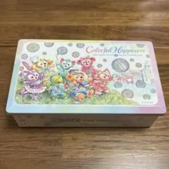 ディズニーチョコレート缶 ダッフィー＆フレンズ カラフルハピネス 空き缶のみ