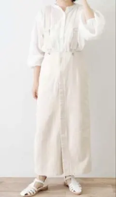 タグ付き ロングスカート