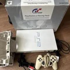 ジャンク品　プレステ2本体　ホワイト　箱付き　コントローラー付き