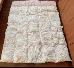 コシノヒロコ ホワイトダウン羽毛掛け布団 花柄 シングルサイズ