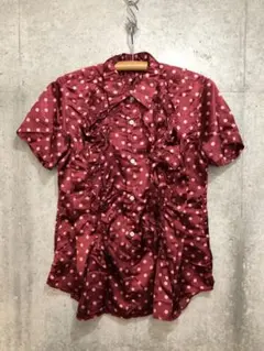 COMME des GARÇONS ギャルソン　シャツ　ブラウス　ドット　フリルのサムネイル