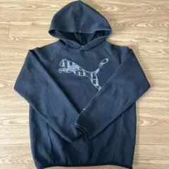 Puma 黒 フード付きパーカー　150㎝