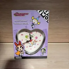 【アメリカ購入品】箱付き！　パワーパフガールズ　めざまし時計　ハート型
