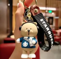 STARBUCKS クマのキャラクターキーホルダー STARBUCKS クマのキーホルダー - メルカリ