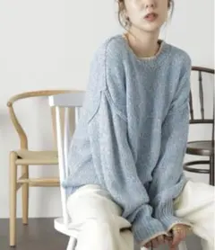 【美品！】FREE'S MART レディースニット　ブルー