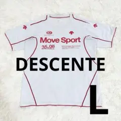 DESCENTE ムーブスポーツ メンズ 半袖 Tシャツ L ホワイト