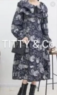 TITTY & Co. フラワープリントワンピース