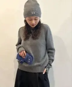 ユニクロ　アニヤハインドマーチ　カシミヤ クルーネックセーター　M