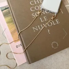 チェーンモバイルストラップ ゴールド
