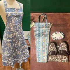 新品 未使用 エプロン 携帯スリッパ 傘収納ケース ポーチ セット