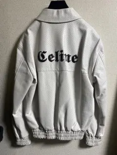 celine 白ボンバーレザージャケット セリーヌ　エディスリマンのサムネイル
