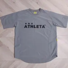 ATHLETA　半袖ピステシャツ　Lサイズ　グレー　美品