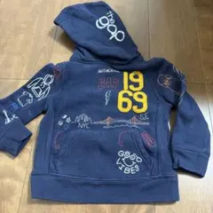 GAP フード付きネイビーパーカー