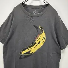 コラボ　半袖　Tシャツ　L　アンディウォーホル　チャコールグレー　人気　古着