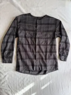 NIKO AND... グレー系チェック長袖シャツ