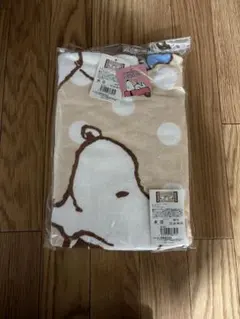 スヌーピー 大判バスタオル コットン W120×H60 cm ブラウン