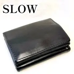 美品 SLOW スロウ 三つ折り財布 コンパクト ミニウォレット レザー 本革のサムネイル