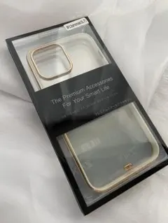 iPhone13pro max用ケース【ホワイト枠】