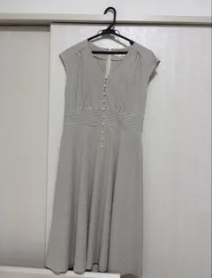 anatelier ストライプ柄 ノースリーブワンピース 38のサムネイル