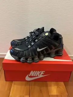 NikeWomen'sShoxTLBlackandMetallic Silver