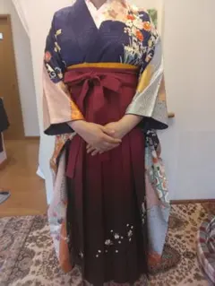 卒業式正絹振袖袴セット大学生教員