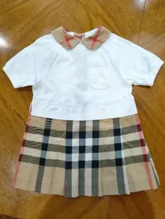 バーバリー　チルドレン　半袖ワンピース 100cm　3y 98 美品