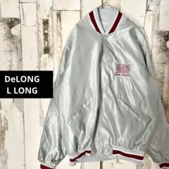 DeLONG USA製 ナイロンスタジャン ヴィンテージ 刺繍 L LONG