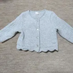 petit main グレー カーディガン 80