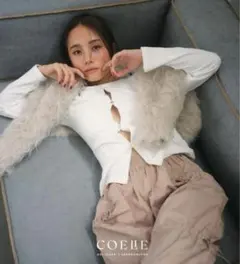 【週末限定値下げ】searoomlynn 伊原葵 ベロアトップス　　ホワイト