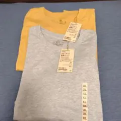 無印良品 クルーネック長袖Tシャツ XL 2枚セット 新品未使用