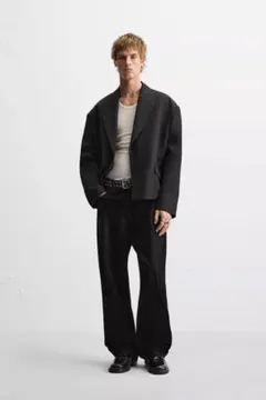 ZARA クロップドフィットブレザー