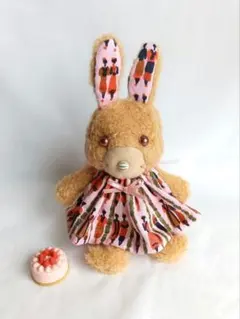 lulubon うさぎ テディベア ぬいぐるみ　作家　ハンドメイド ブライス 作家様 ホワイトのうさぎさん アーティストテディベア ハンドメイド