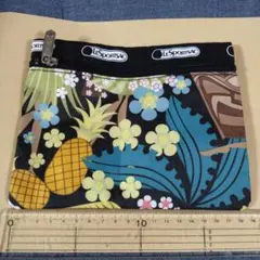 レスポートサック　未使用　ポーチ　ハワイ限定柄　ワヒネフラ