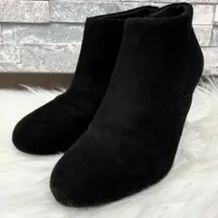 RANDA ランダ スエードレザーブーティー ヒールショートブーツ シューズ S