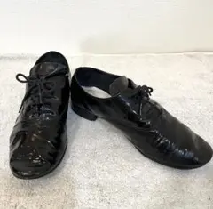 Repetto レペット zizi エナメル レースアップシューズ 黒 37 - メルカリ