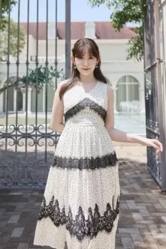 herlipto Clarine Polka Dot Dress 白 M - メルカリ