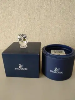 Swarovski フクロウのクリスタルオブジェ