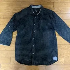 THE SHOP TK MIXPICE ドット柄 五分丈シャツ L