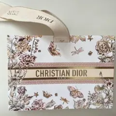 CHRISTIAN DIOR 花柄紙バッグ　新品