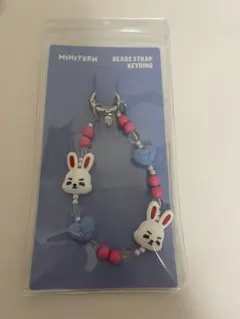 MINITEENビーズストラップキーリング ウジ PPYOPULI - メルカリ