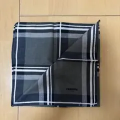 renoma PARIS ハンカチ グレー チェック柄のサムネイル