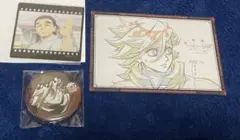 鬼滅の刃　お楽しみくじ 童磨　缶バッジ おすそ分け ポストカード