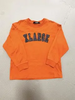 XLARGE ロンT 長袖Tシャツ オレンジ ゼブラ柄 110cm