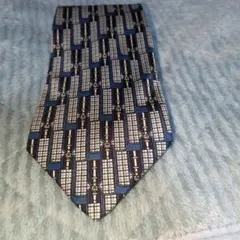HERMÈS 幾何学模様 ネクタイ　美品