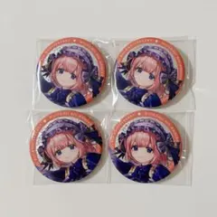 にじさんじ 8th Anniversary グリッター缶バッジ 周央サンゴ　4個