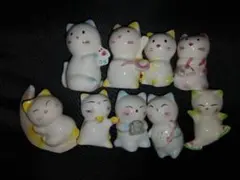 猫ちゃん　マスコット　陶器　まとめ売り　ネコちゃん　陶器セット