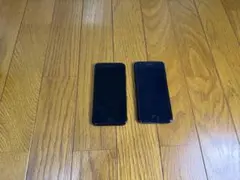 iPhone 7 ×2 ジャンク　ブラック 本体 充電器・イヤフォン付き