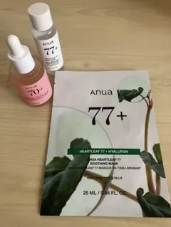 アヌア　桃70ナイアシンセラム ANUA 77+ パック＆トナー セット