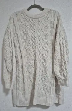 THE SHOP TK ニットワンピース　白